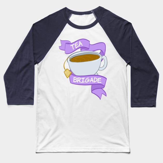 Tea Brigade Baseball T-Shirt by mcbenik